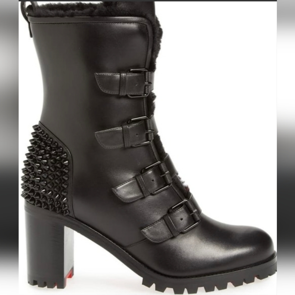 Christian Louboutin Glorymount Combat Boots 70mm Heel